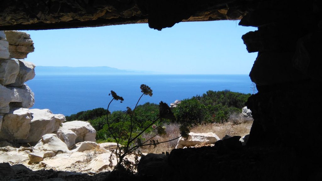 Il panorama dal fortino di Punta Giglio