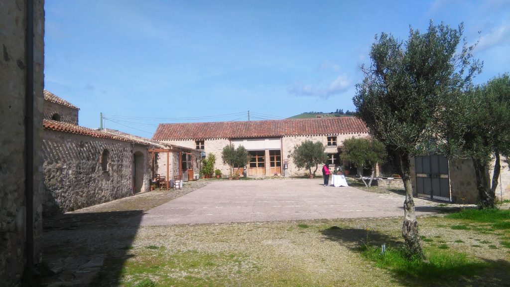 Il cortile di Villa Asquer